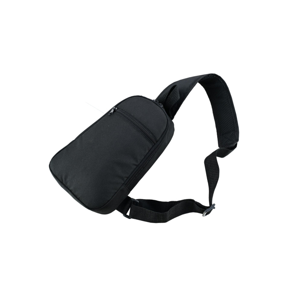 Durable LVAD emergency bag with durable fabric, water-resistant design, padded strap, and secure multi-pocket storage.